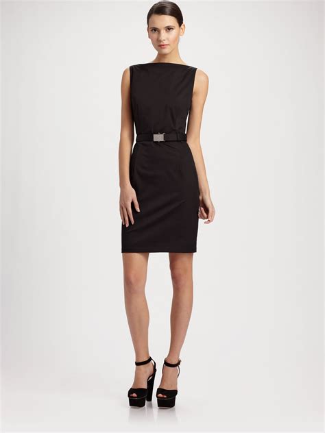 prada black silk dress|prada black dresses women.